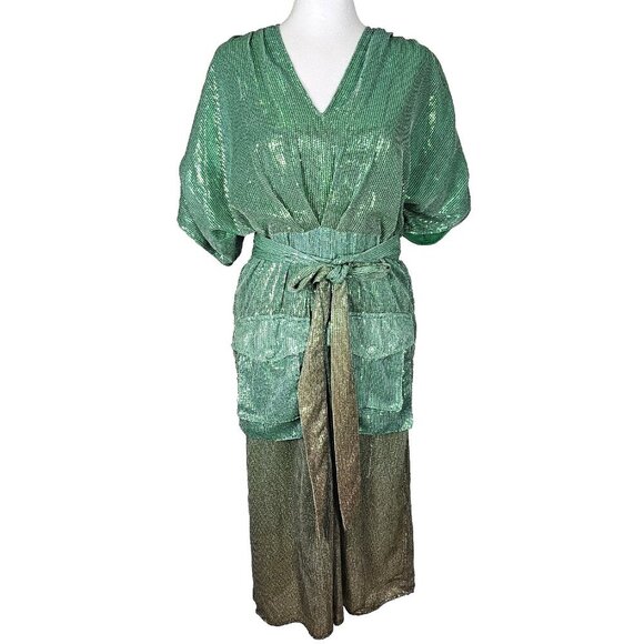 Anthropologie X Bhanuni by Jyoti Ombre Sequin Dress SZ Small READ - Picture 1 of 16